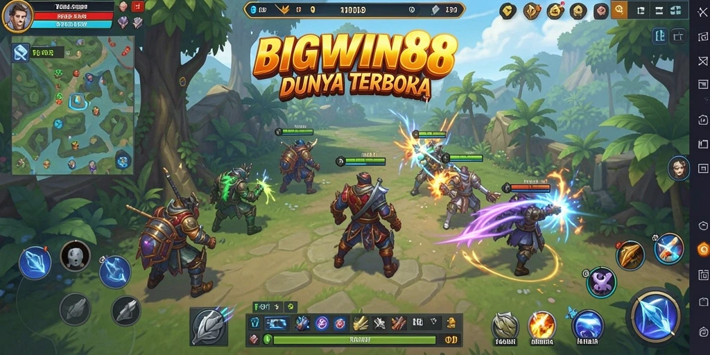 Tampilan menakjubkan dari gameplay BIGWIN88 di dunia terbuka.