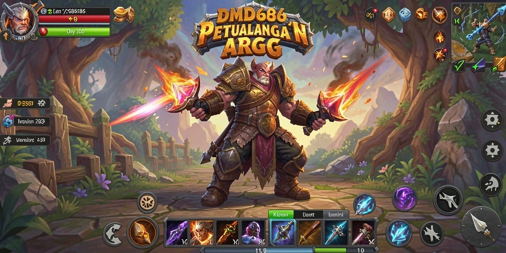Gameplay DMD686 yang intens dan menarik dalam dunia ARPG.