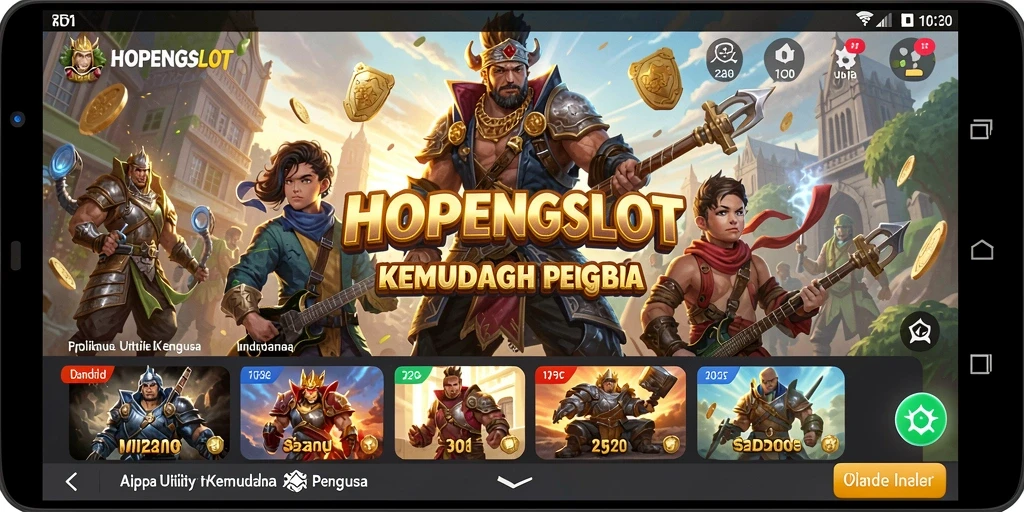 Tampilan antarmuka HOPENGSLOT yang intuitif dan modern.