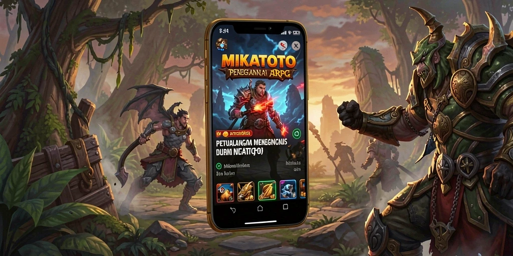 Tangkapan layar MIKATOTO menunjukkan aksi seru dalam dunia ARPG.