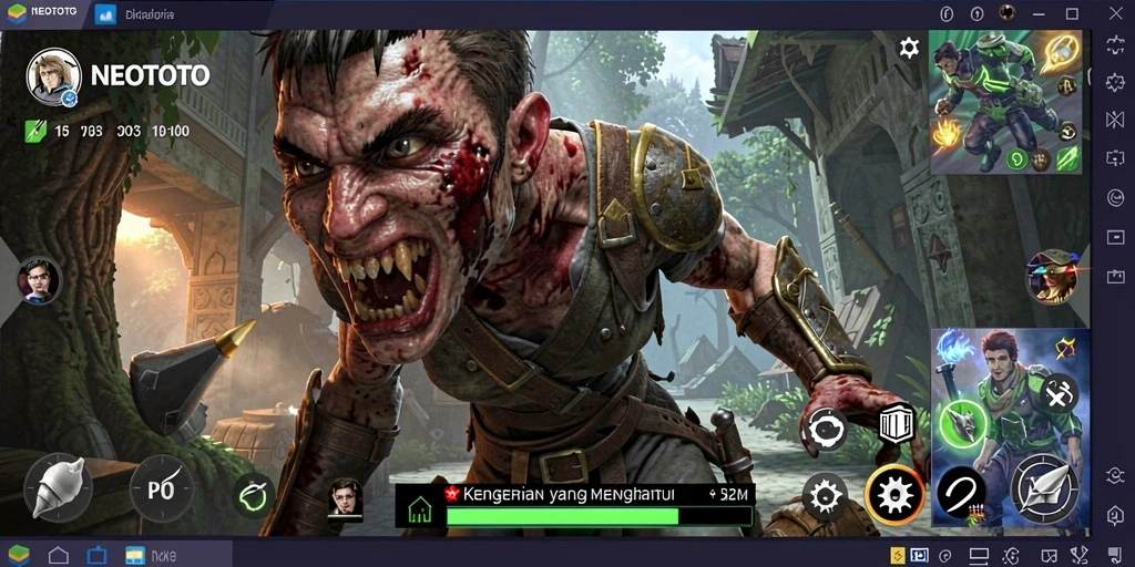 Gameplay <strong>NEOTOTO</strong> yang penuh kengerian dan ketegangan.