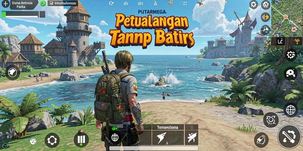Screenshot menampilkan gameplay seru di dunia terbuka PUTARMEGA.