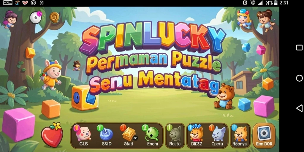 Tampilan gameplay SPINLUCKY yang menantang dan seru.