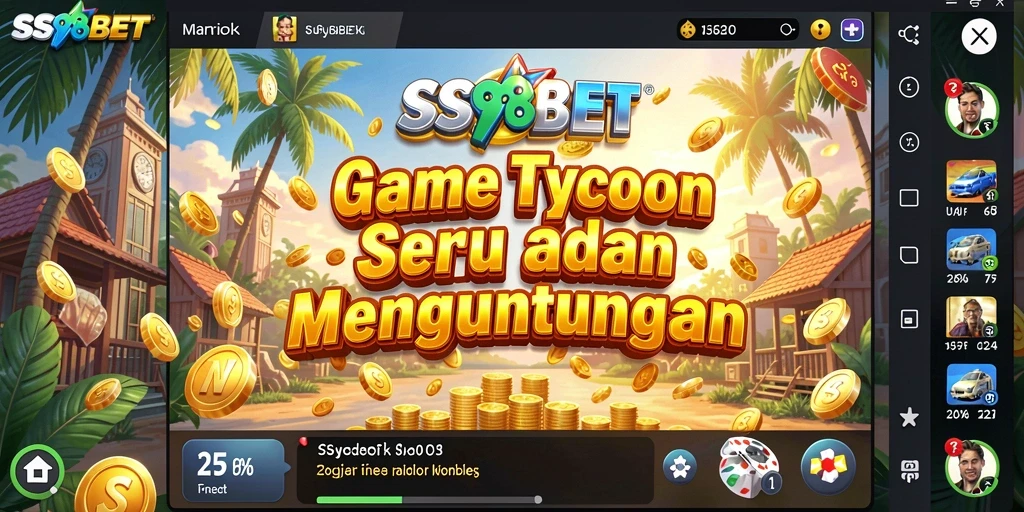 Tampilan gameplay <strong>SS88BET</strong> yang menarik dengan berbagai jenis usaha.